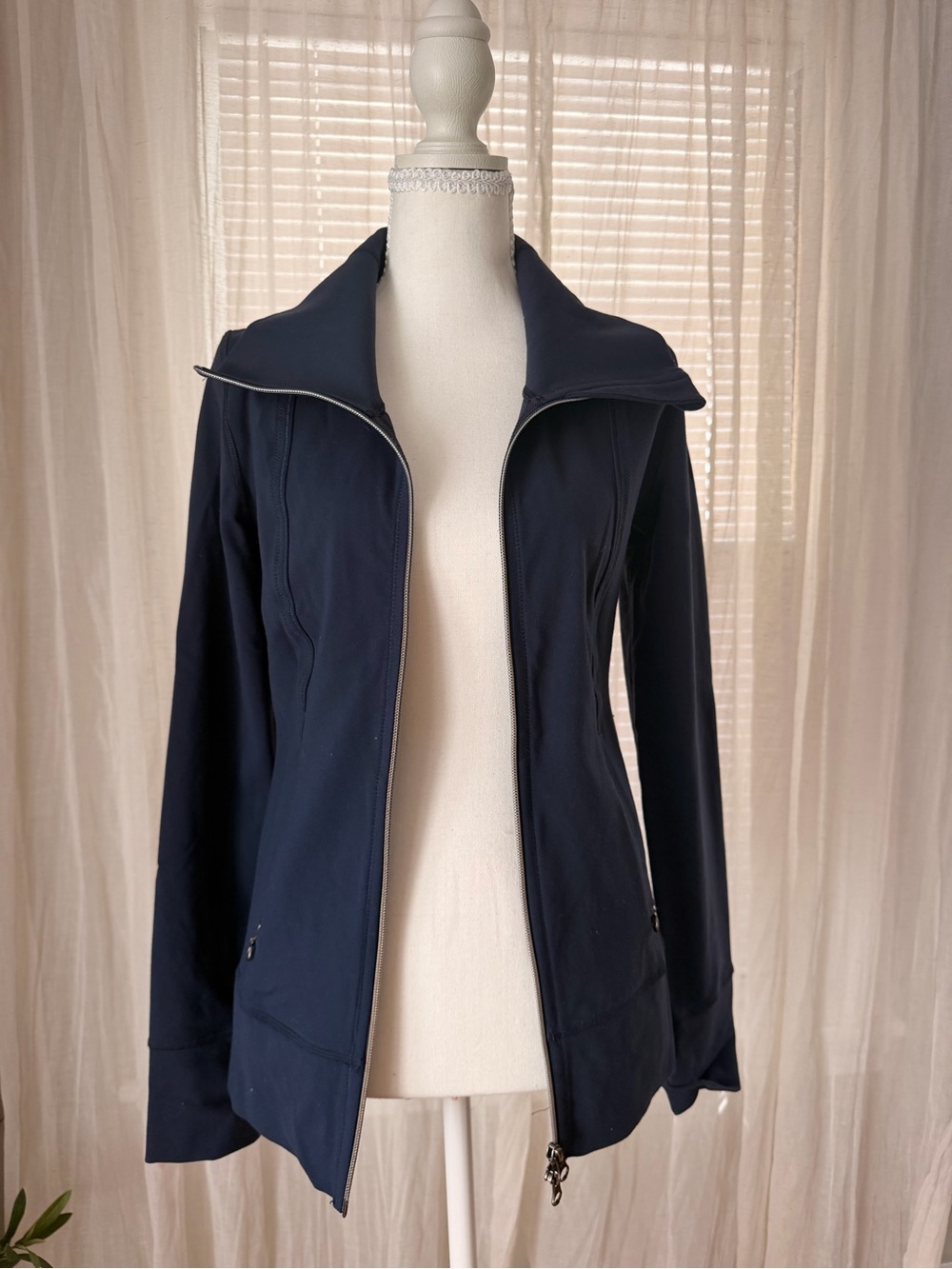 lululemon athletica Navy Zip-Up Utility Jacket